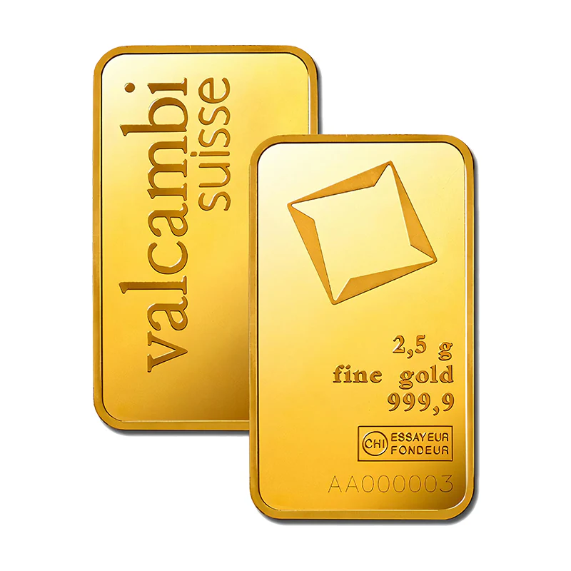 2.5 Gram Gold Bar 24KT Valcambi Suisse Gold - FKJGBR24K2163 - Image 2