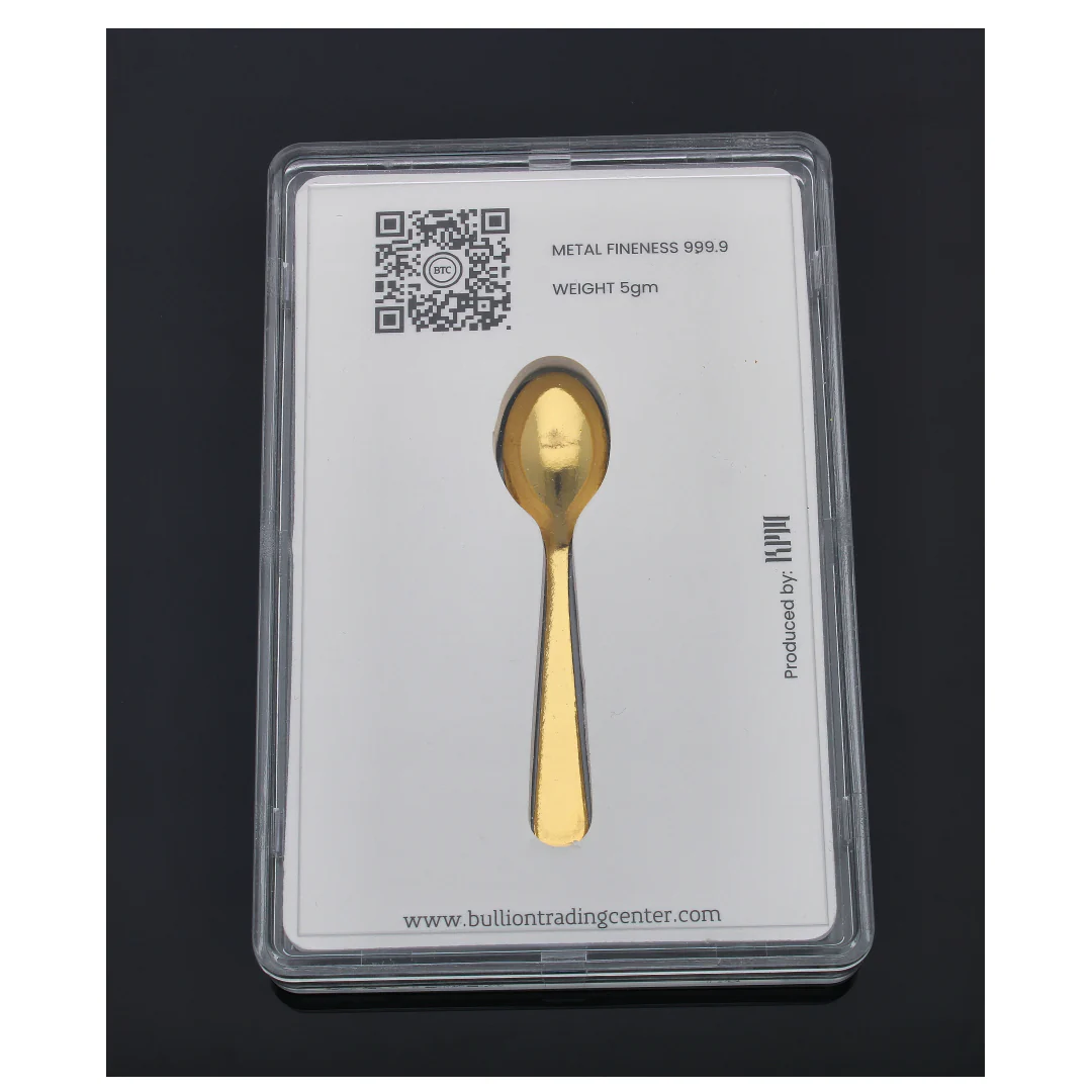 5 Grams Gold Spoon 24KT - FKJSP24KU6600 - Image 2