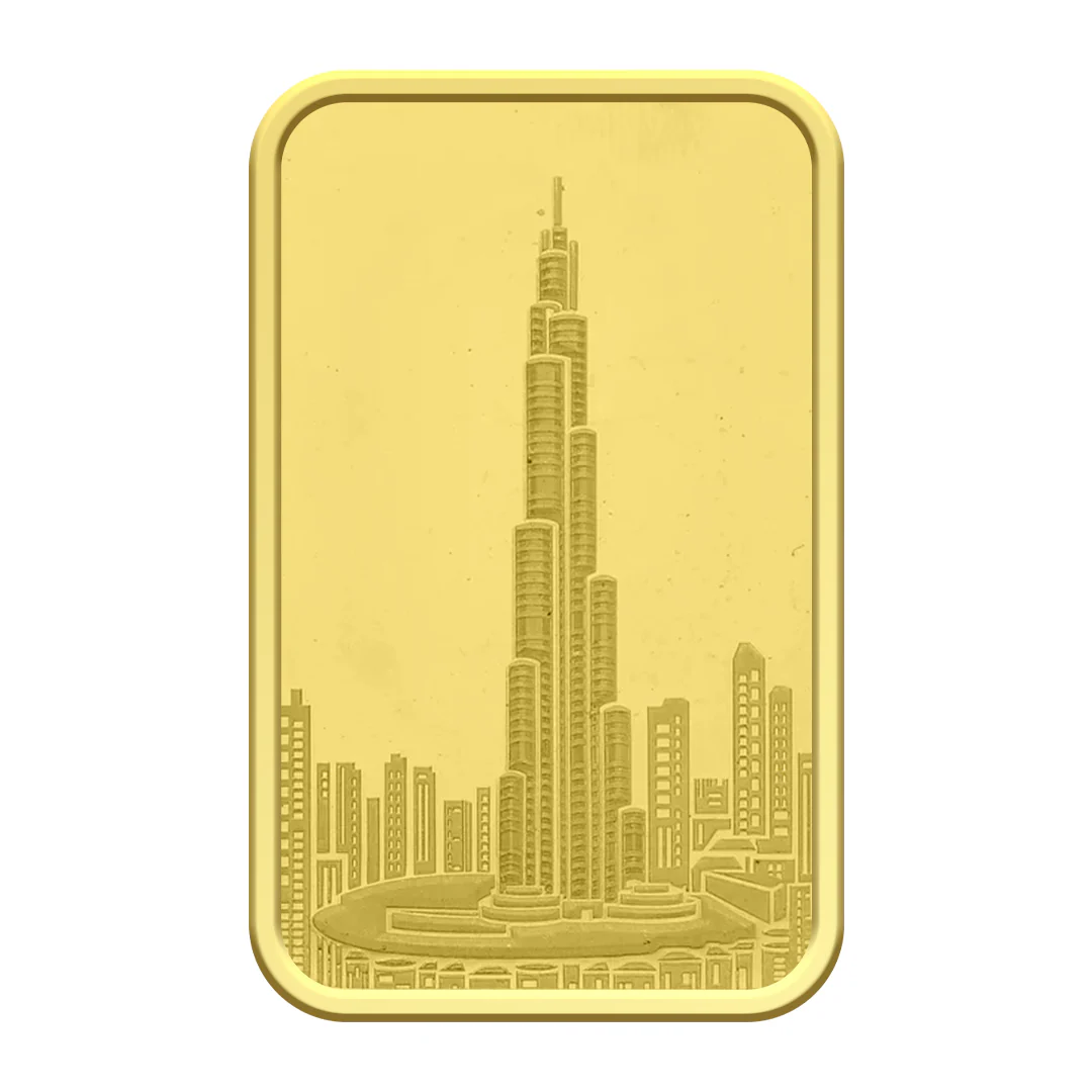 5 Tola Burj Khalifa Gold Bar 999.9 Purity - FKJGBR24K2334