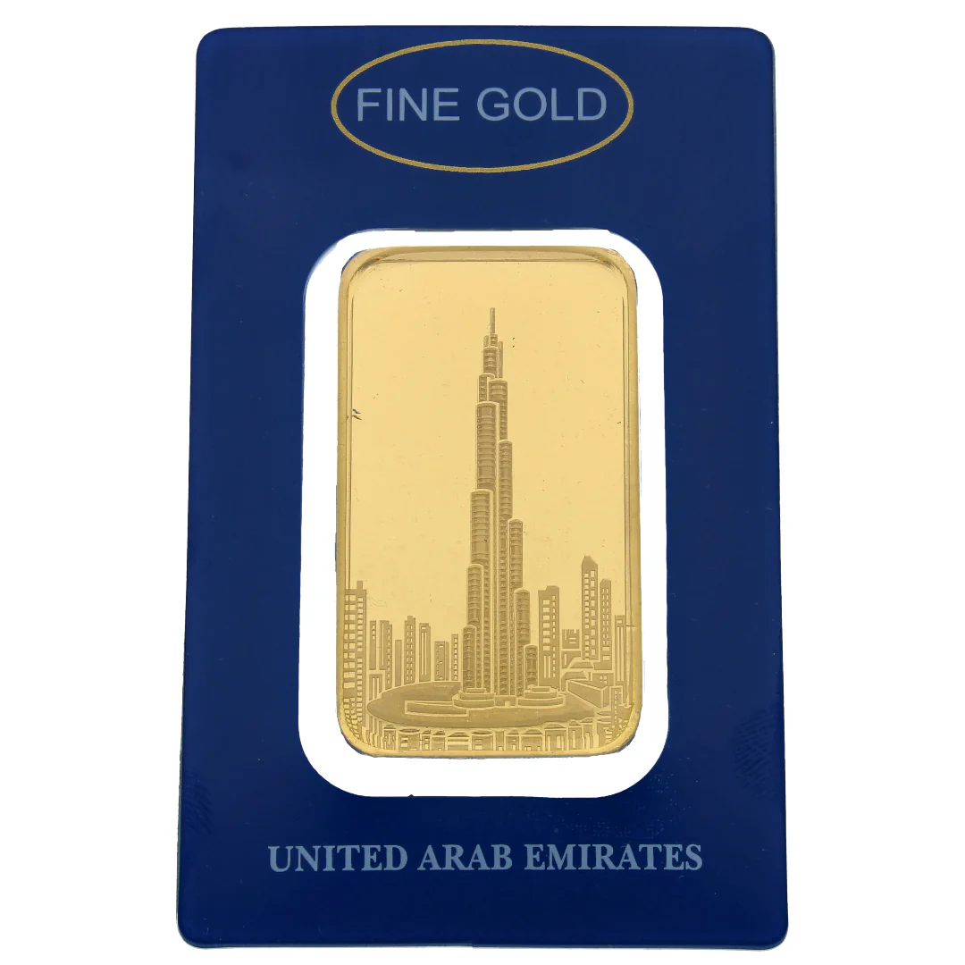 5 Tola Burj Khalifa Gold Bar 999.9 Purity - FKJGBR24K2334 - Image 3