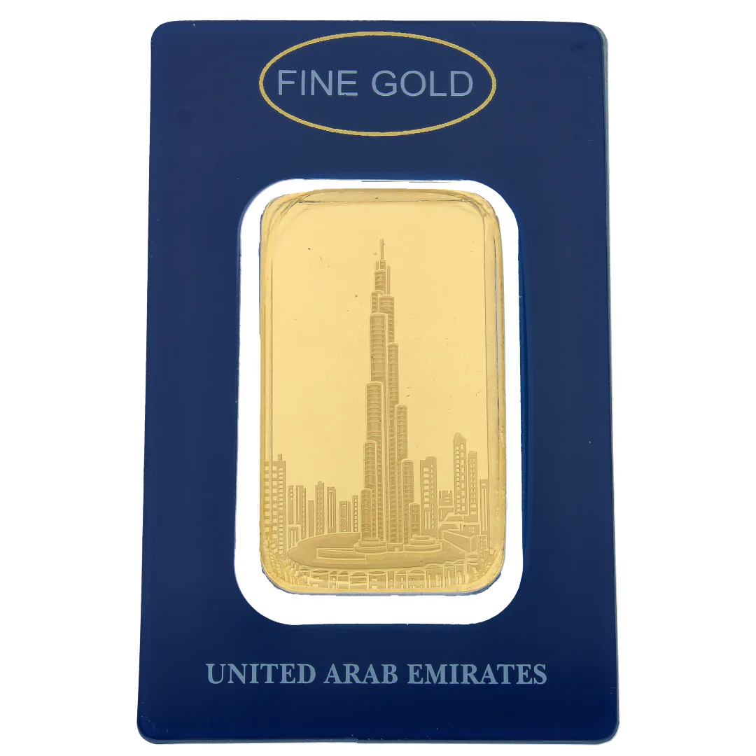 50g Burj Khalifa Pure 999.9 Fine Gold Bar 24KT  - FKJGBR24K2346 - Image 3