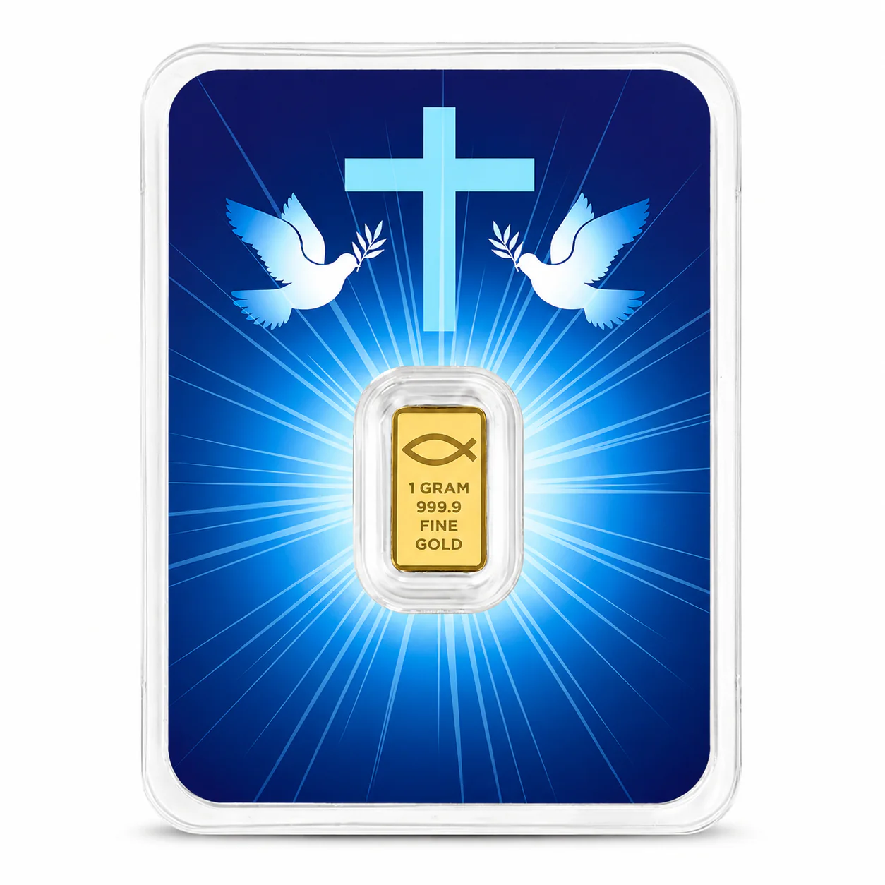 Blessings of Jesus Christ 1 Gram Gold Bar 24KT - FKJGBR24K6954 - Image 2