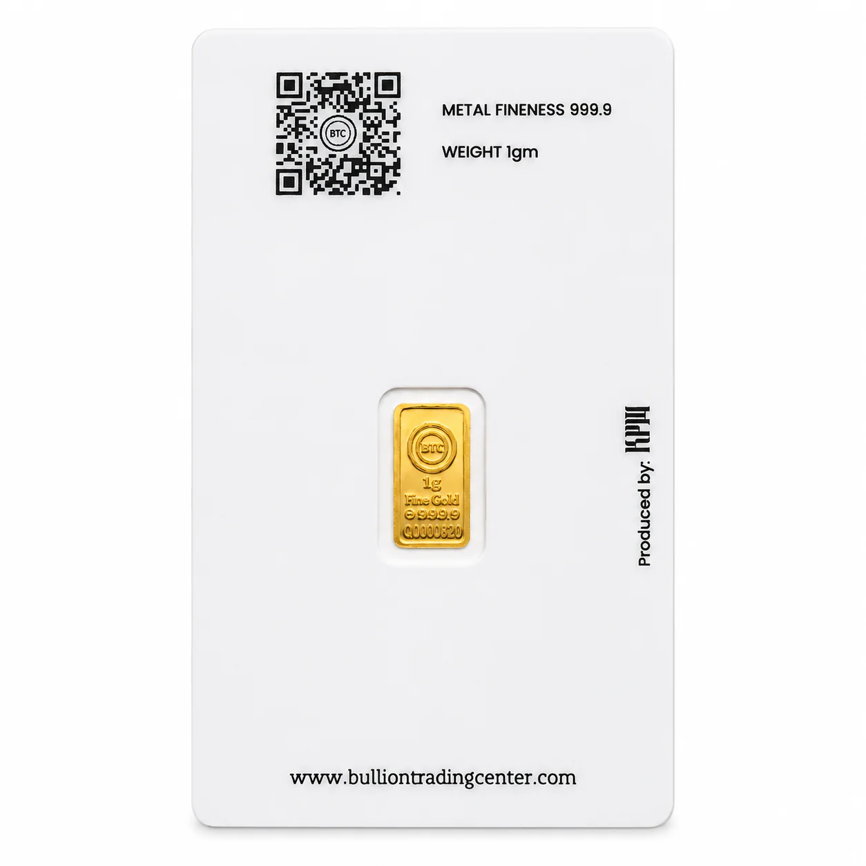 BTC 1 Gram Al Haram Gold Bar 24KT - FKJGBR24K6943 - Image 2