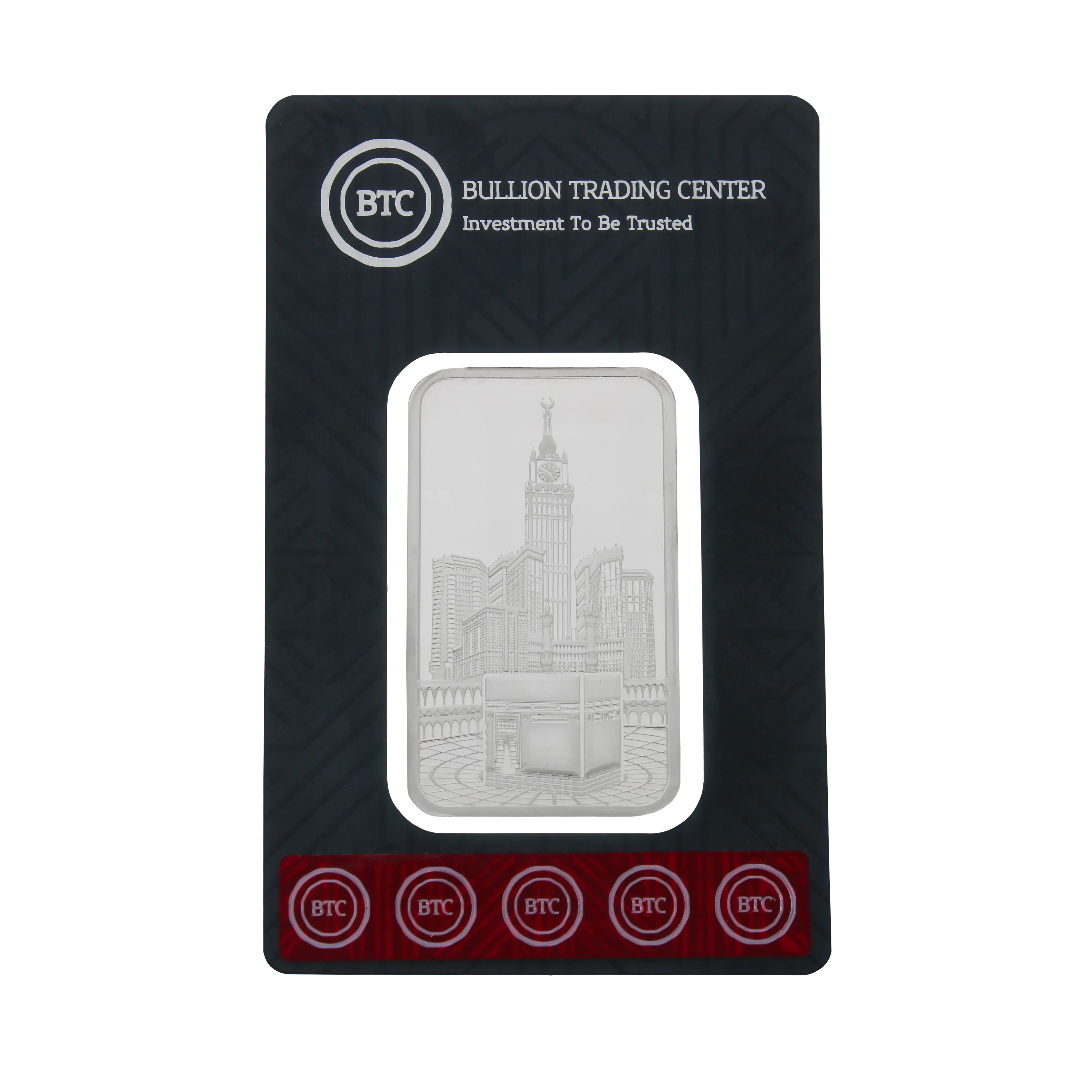 BTC 1 Ounce Al Haram Silver Bar - FKJGBRSL6918