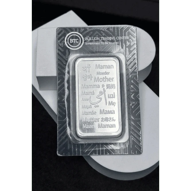 BTC 1 Ounce Mix Mother Silver Bar - FKJGBRSL6968