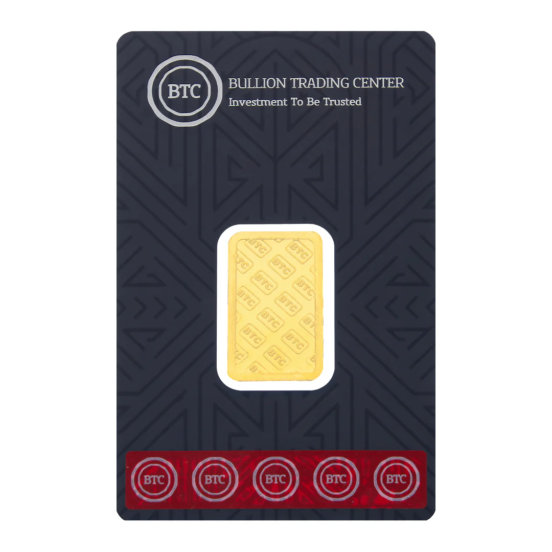 BTC 10 Gram Gold Bar 24KT - FKJGBR24K9988