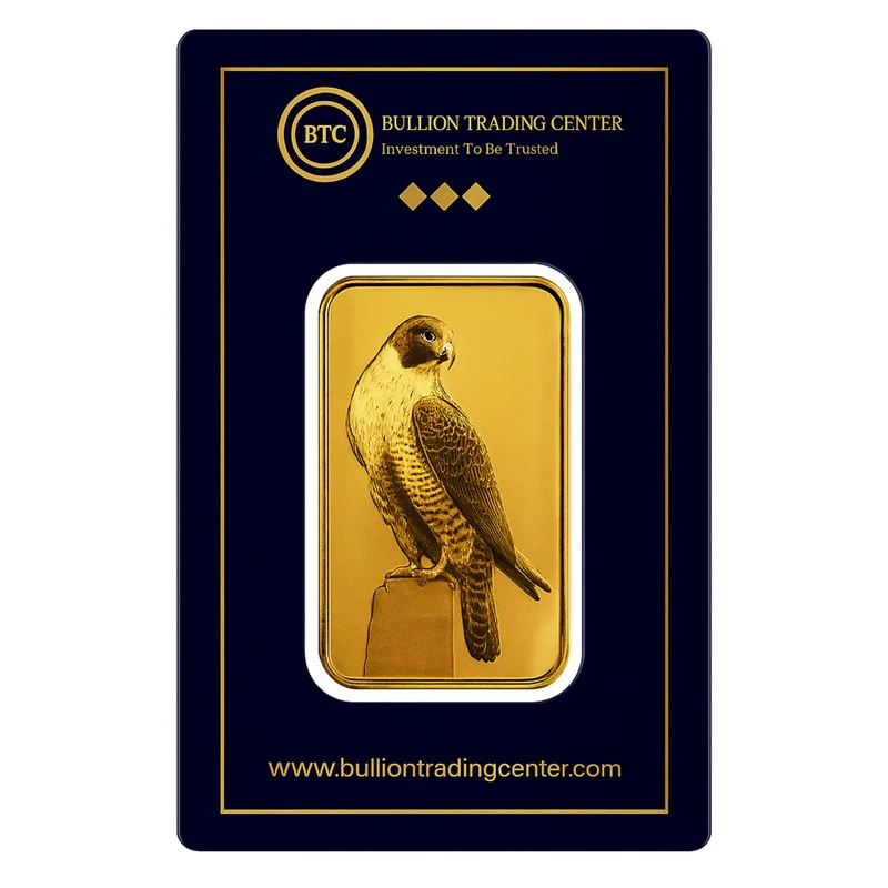 BTC 1 Ounce The Falcon Gold Bar 24KT - FKJGBR24K6648 - Image 2