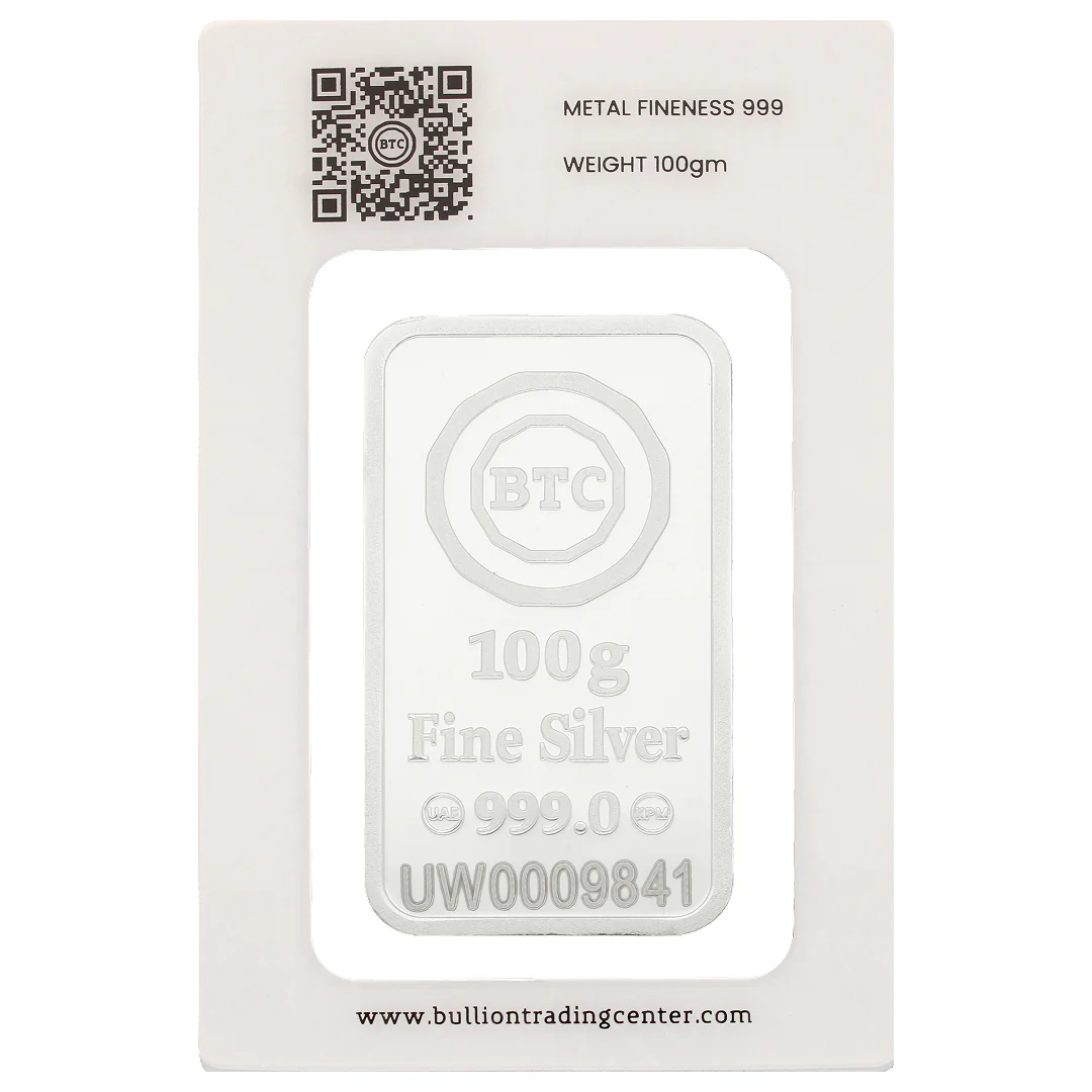 BTC 100 Grams Ummi Silver Bar - FKJGBRSL6781 - Image 2