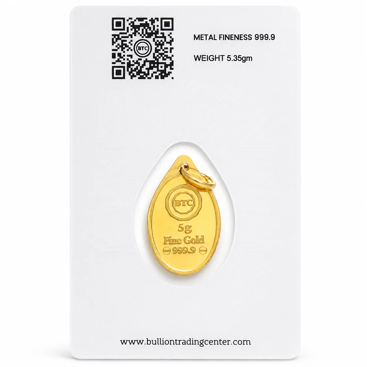 BTC 5.35 Grams I Love You Gold Pendant 24KT – FKJGBR24K6940 - Image 3