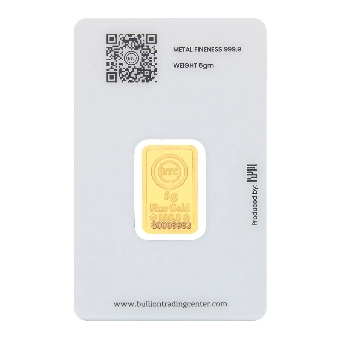 BTC 5 Grams Ummi Gold Bar 24KT - FKJGBR24K6654 - Image 2