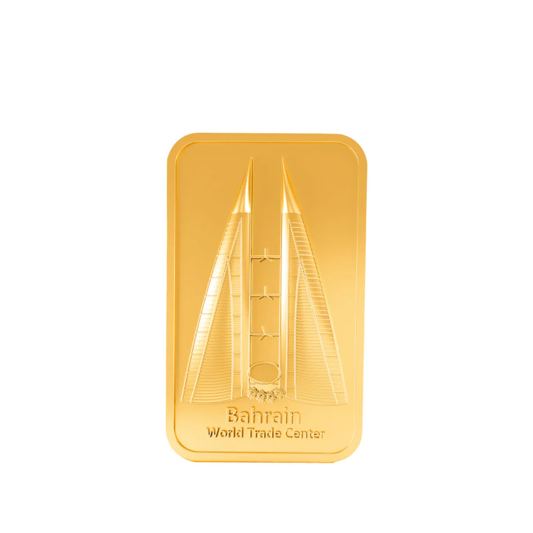 BTC 5 Grams Bahrain Towers Gold Bar 24KT - FKJGBR24K6609 - Image 2