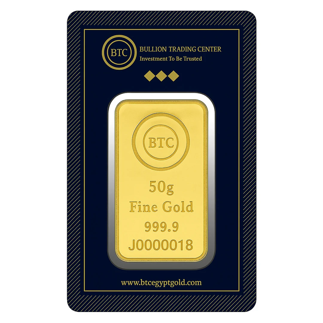 BTC 50 Gram Gold Bar 24KT - FKJGBR24K6675 - Image 2
