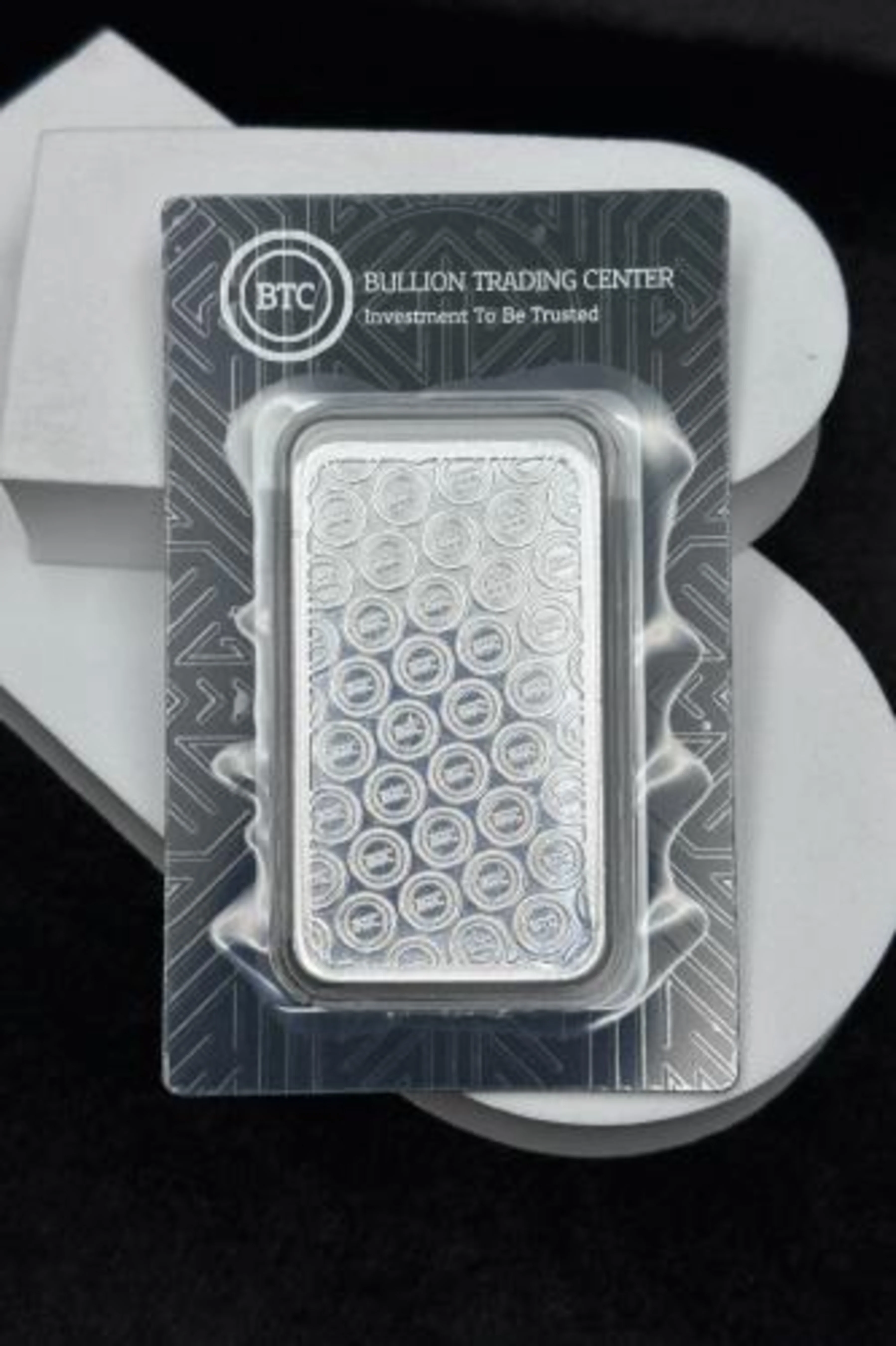 BTC 50 Grams Round Design Silver Bar - FKJGBRSL6913