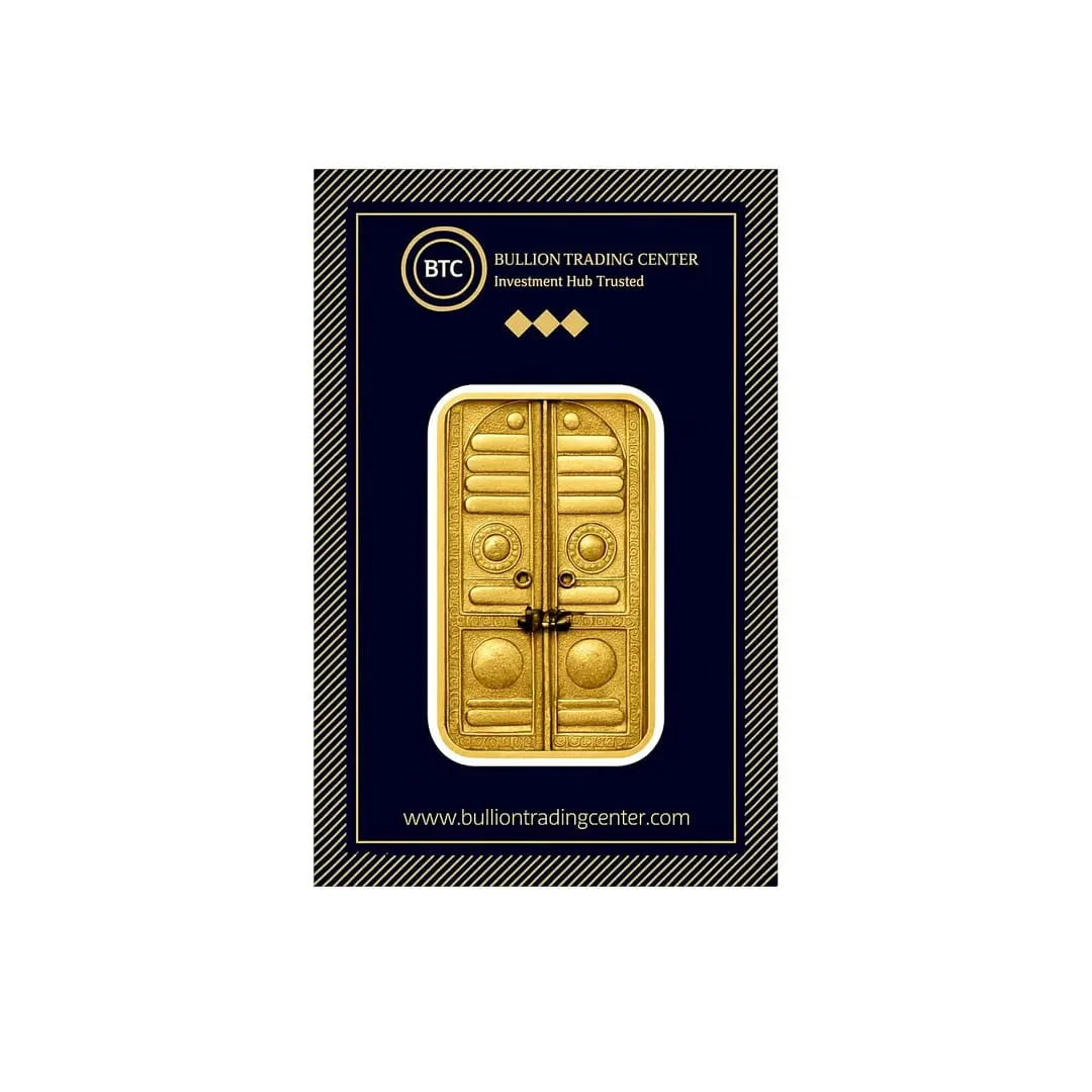 BTC 50 Grams The Door of the Kaaba Gold Bar 24KT - FKJGBR24K6637