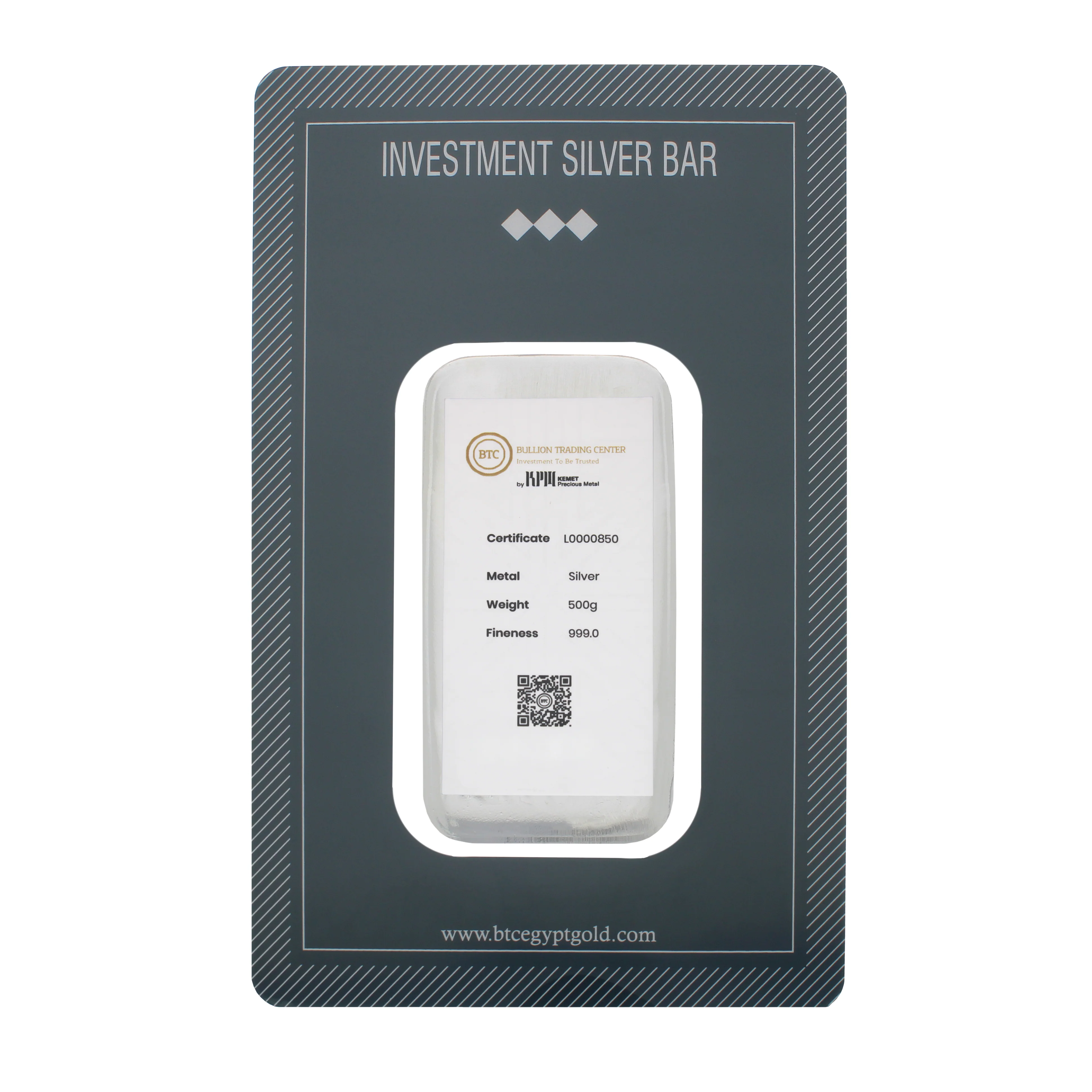 BTC 500 Grams Silver Bar - FKJGBRSL6795 - Image 2