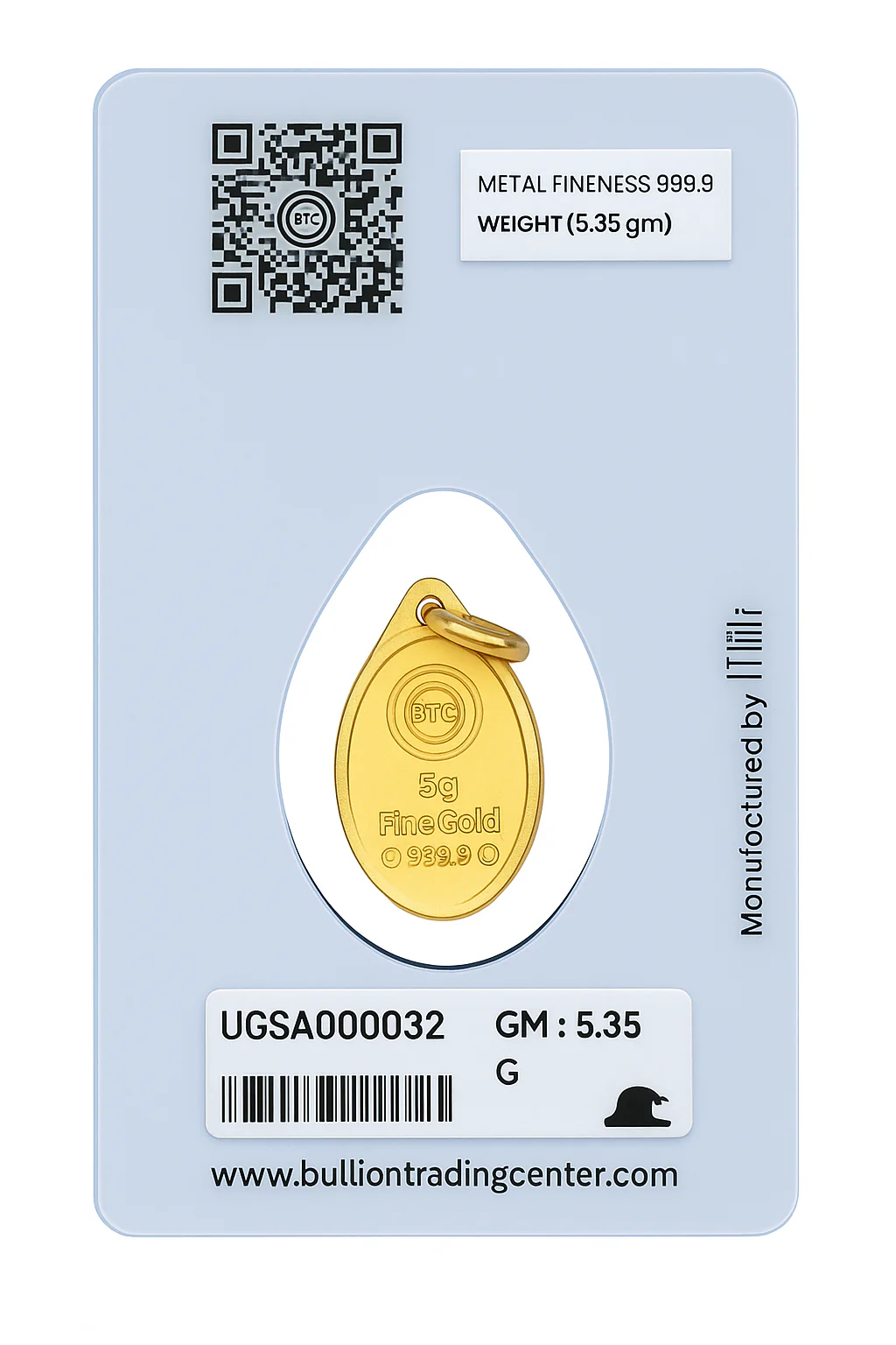 BTC Ayat El Kursi 5.35 Grams Gold Pendant 24KT - FKJPND24K6659 - Image 2