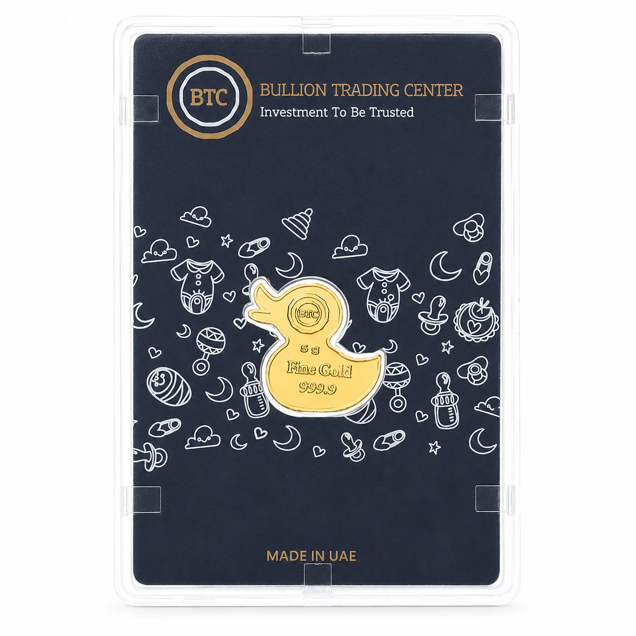 BTC Baby Duck 5 Grams Gold Bar 24KT – FKJGBR24K6933