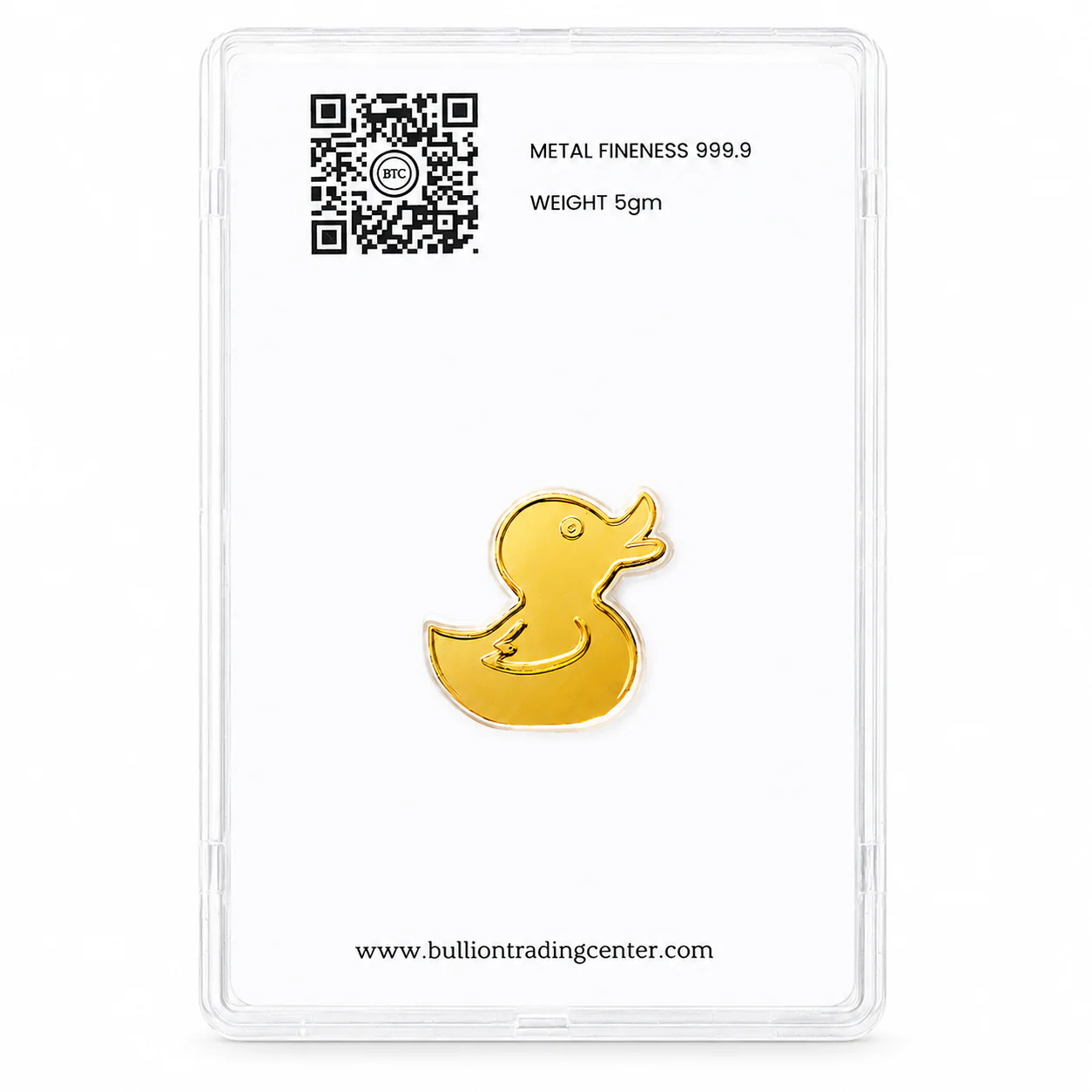 BTC Baby Duck 5 Grams Gold Bar 24KT – FKJGBR24K6933 - Image 2