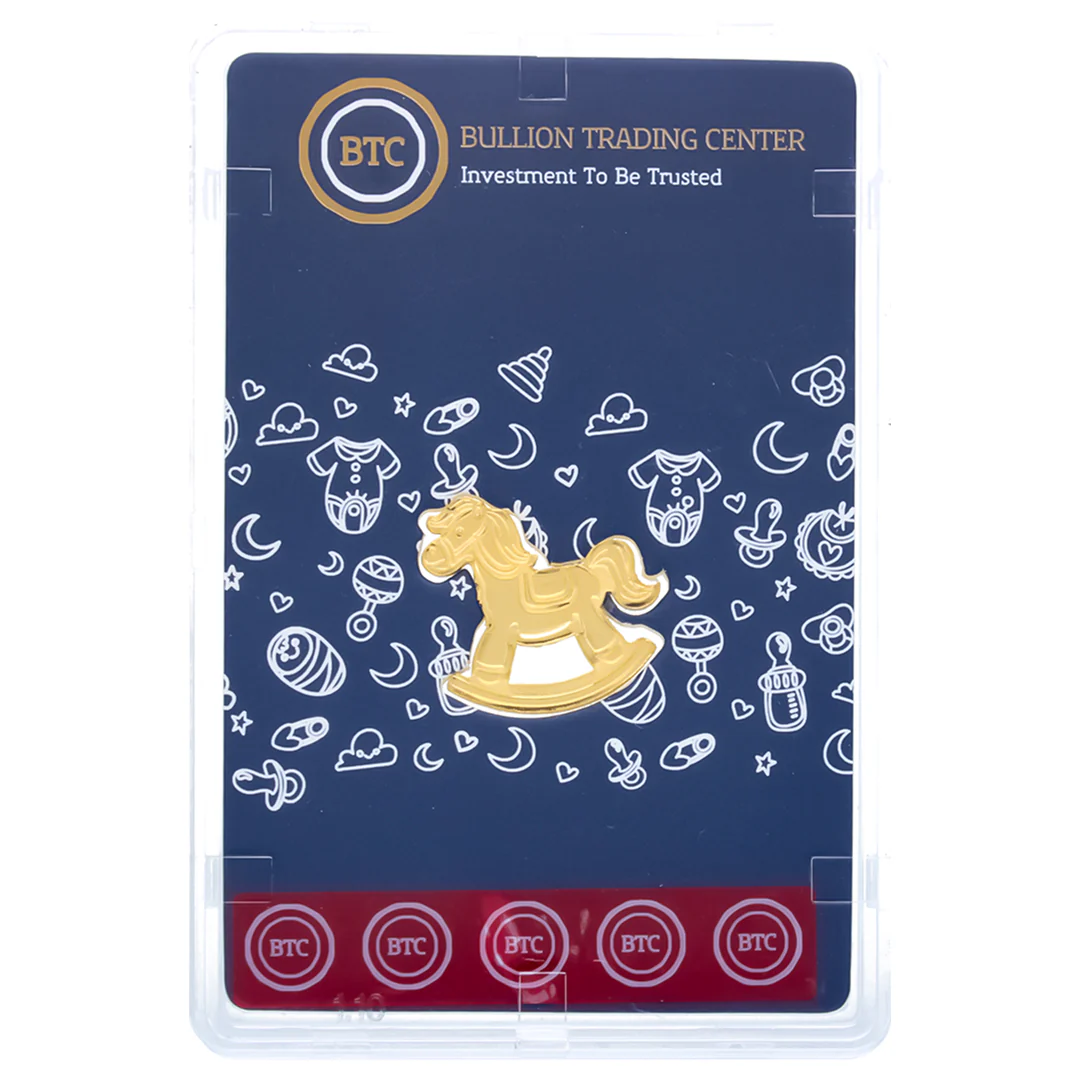 BTC Baby Horse 2.5 Grams Gold Bar 24KT – FKJGBR24K6924 - Image 2