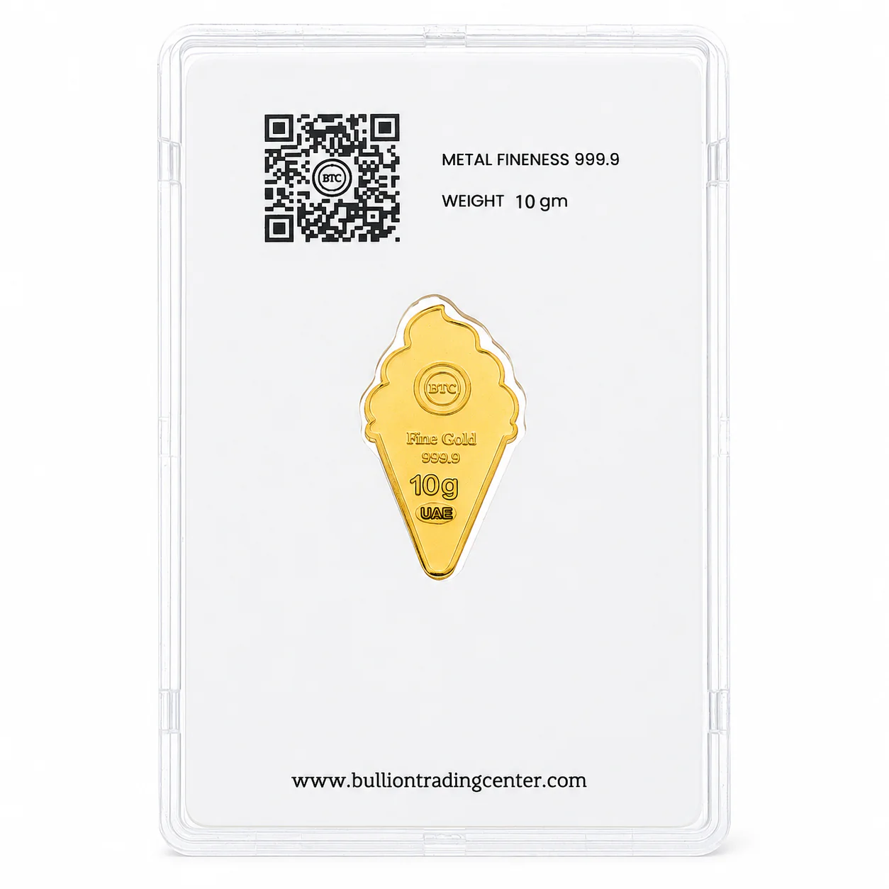 BTC Ice Cream Cone 10 Grams Gold Bar 24KT – FKJGBR24K6934 - Image 2