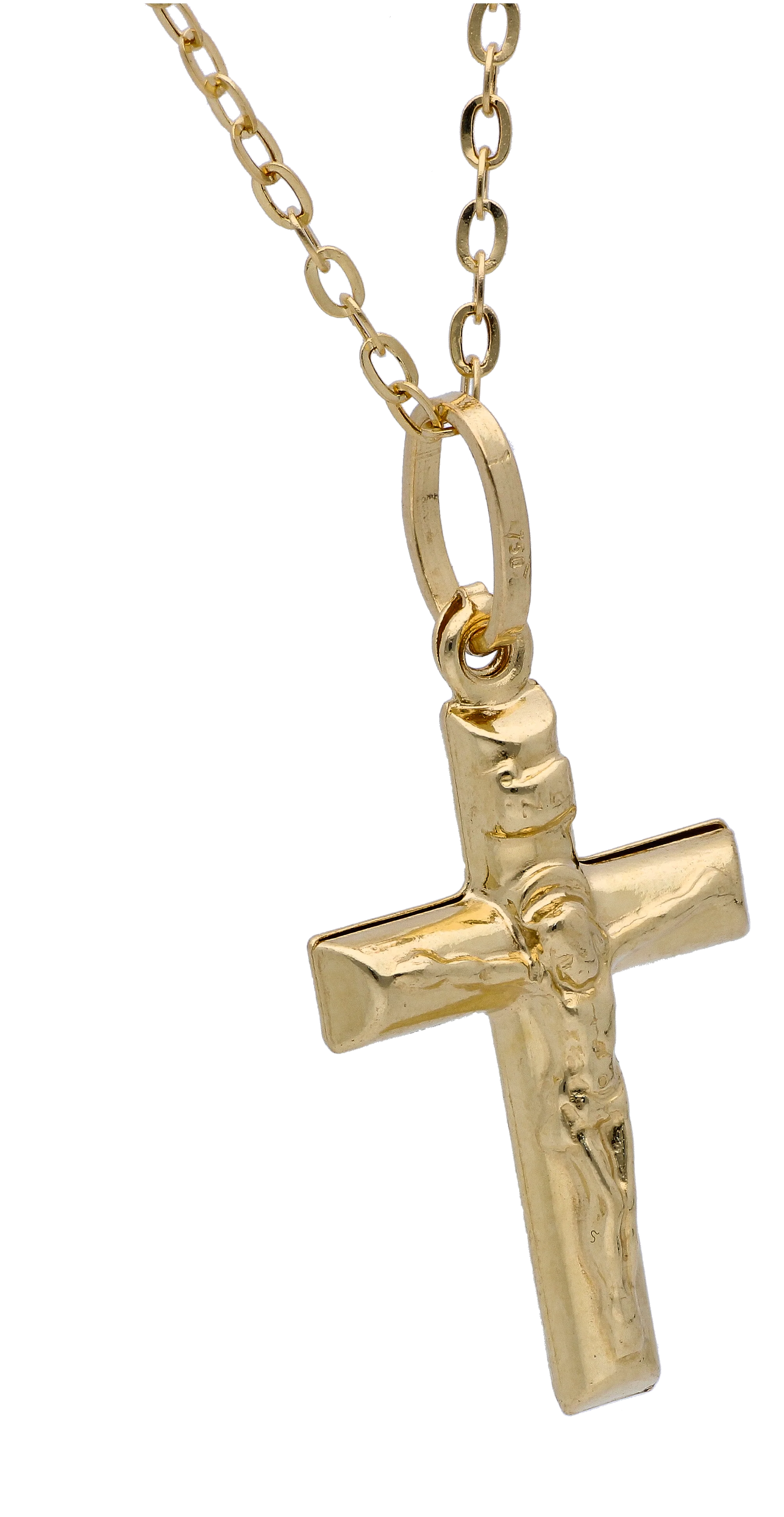 Gold Necklace (Chain with Cross Pendant) 18KT - FKJNKL18KU6284 - Image 2
