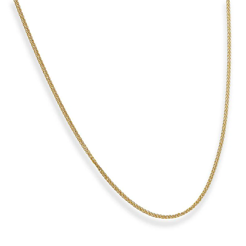 Gold 18 Inches Wheat Chain in 18KT - FKJCN18KU6557 - Image 2