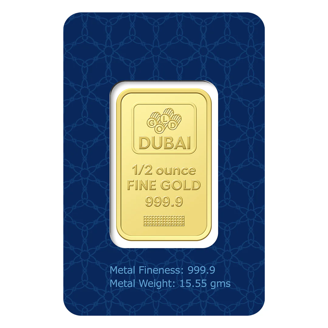 Dubai 0.5 Ounce Pure 999.9 Fine Gold Bar - FKJGBR24K2283 - Image 3