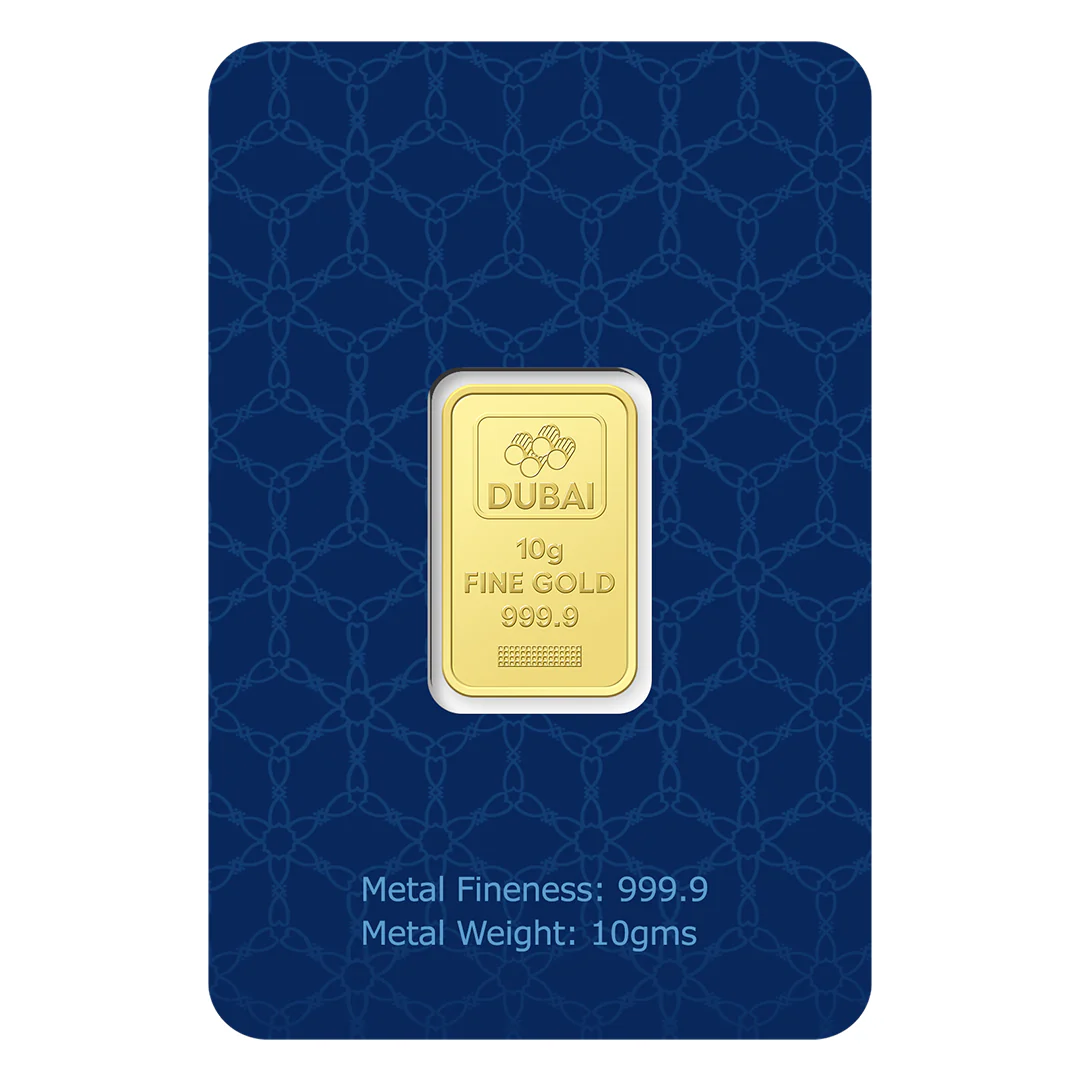 Dubai 10 Grams Pure 999.9 Fine Gold Bar - FKJGBR24K2222 - Image 3
