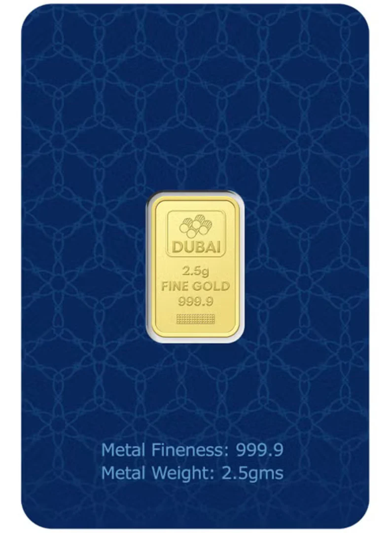 Dubai 2.5 Grams Pure 999.9 Fine Gold Bar - FKJGBR24K2241 - Image 4