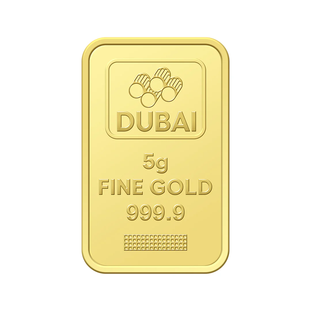 Dubai 5 Grams Pure 999.9 Fine Gold Bar - FKJGBR24K2221