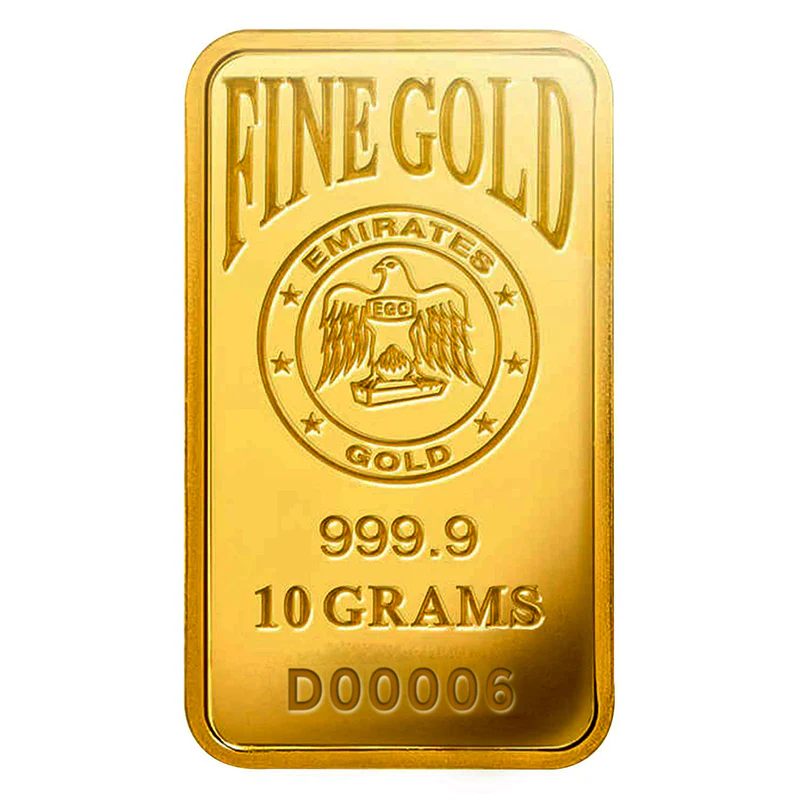 Emirates 10 Grams 999.9 Purity Gold Bar - FKJGBR24K2198
