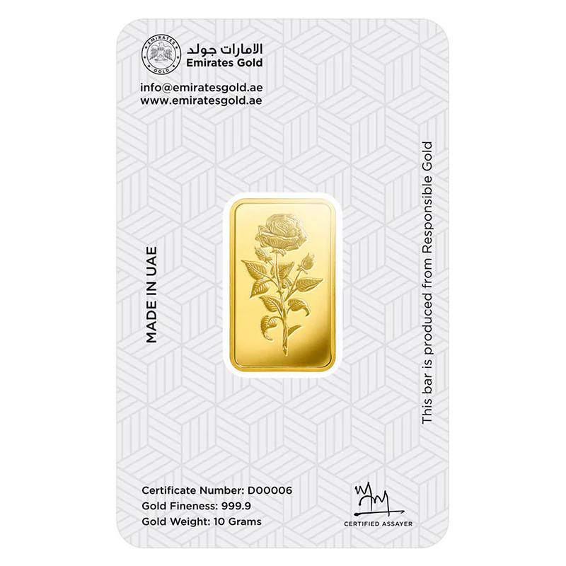 Emirates 10 Grams 999.9 Purity Gold Bar - FKJGBR24K2198 - Image 3