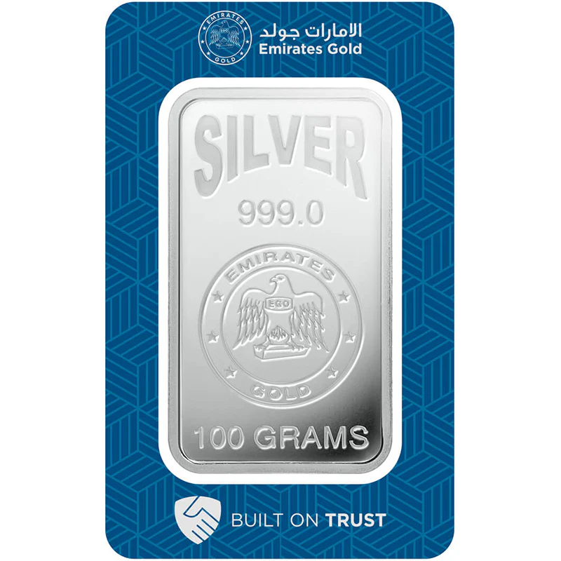 Emirates 100 Grams Silver Bar in 999 Silver - FKJGBRSL2164 - Image 3