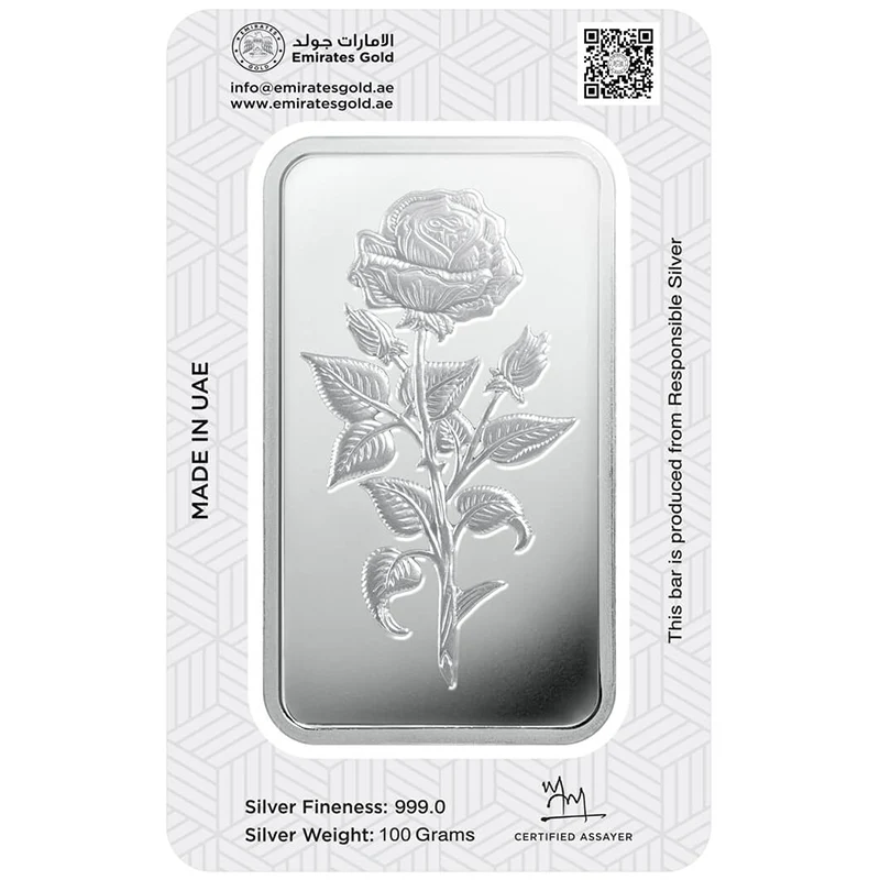 Emirates 100 Grams Silver Bar in 999 Silver - FKJGBRSL2164 - Image 4
