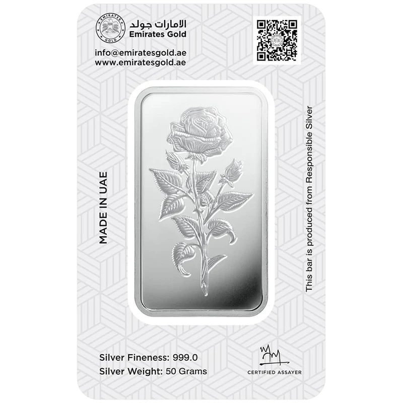 Emirates 50 Grams Silver Bar in 999 Silver - FKJGBRSL2163 - Image 3