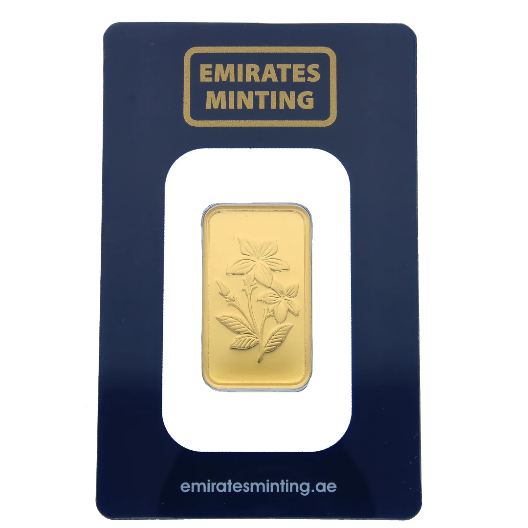 Emirates Minting 0.5 Ounce Flower Gold Bar 999.9 Purity - FKJGBR24K2350