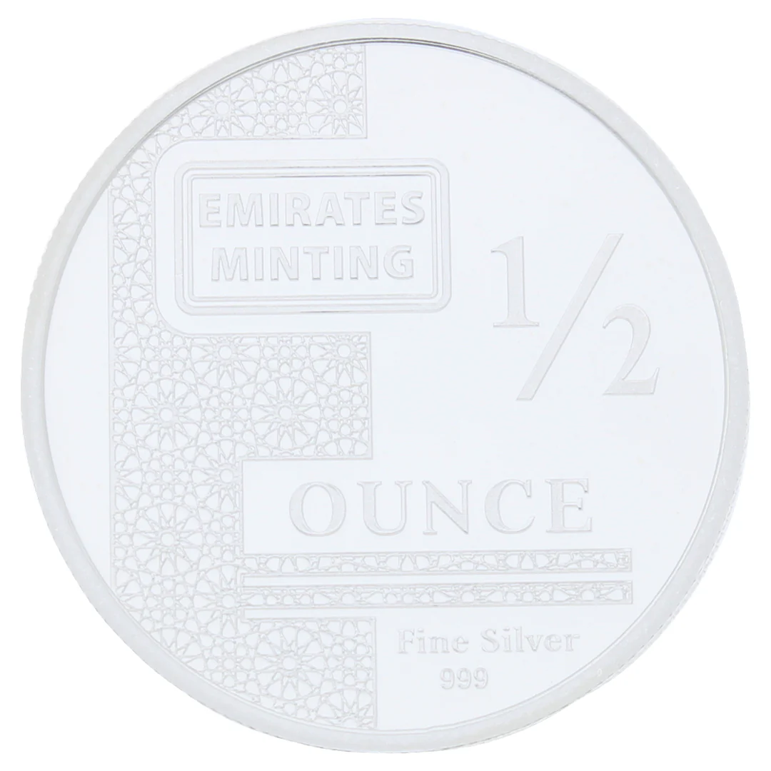 Emirates Minting 1/2 Ounce Flower Silver Coin 999 Purity - FKJCONSL2249