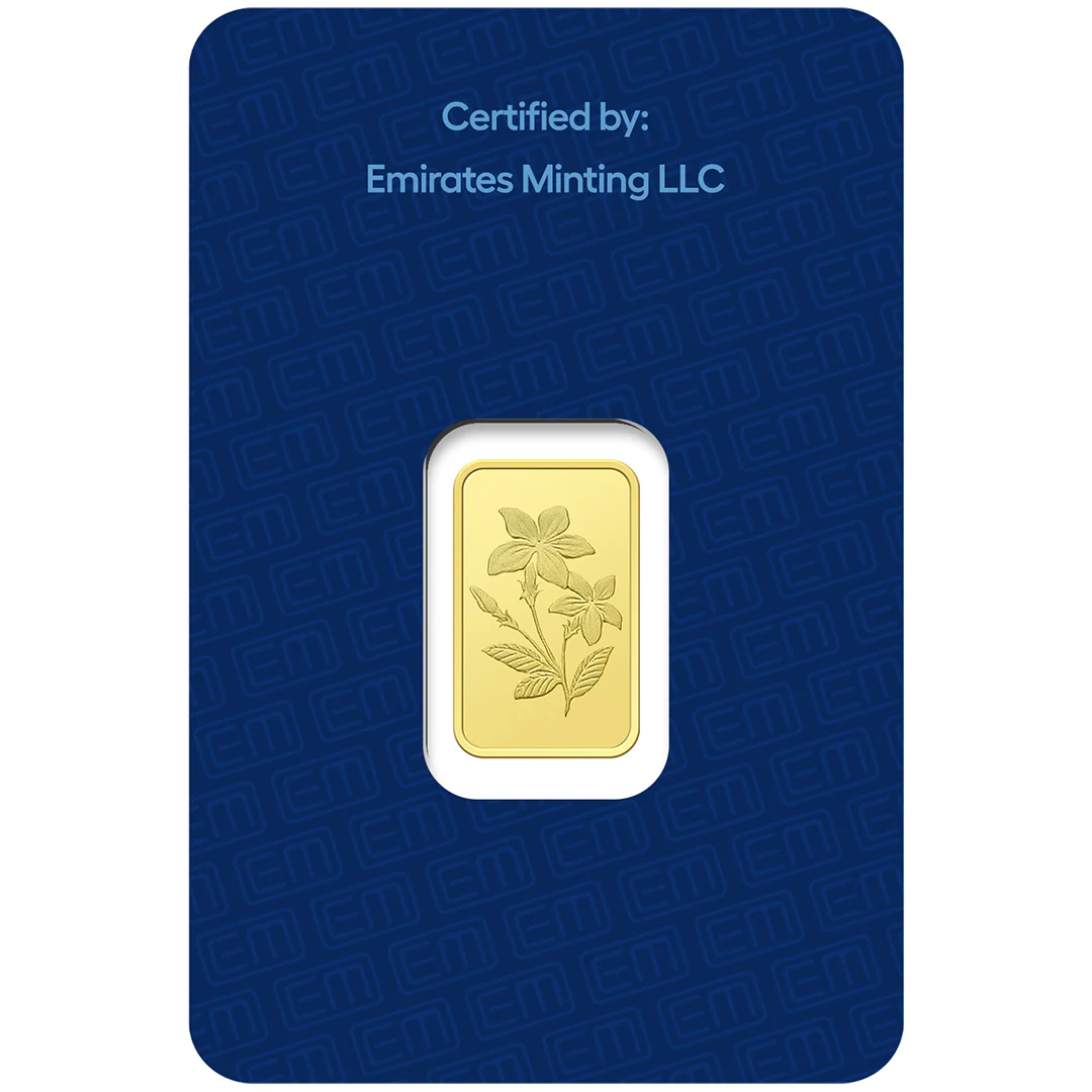 Emirates Minting 1 Gram 999.9 Purity Gold Bar - FKJGBR24K2247 - Image 2