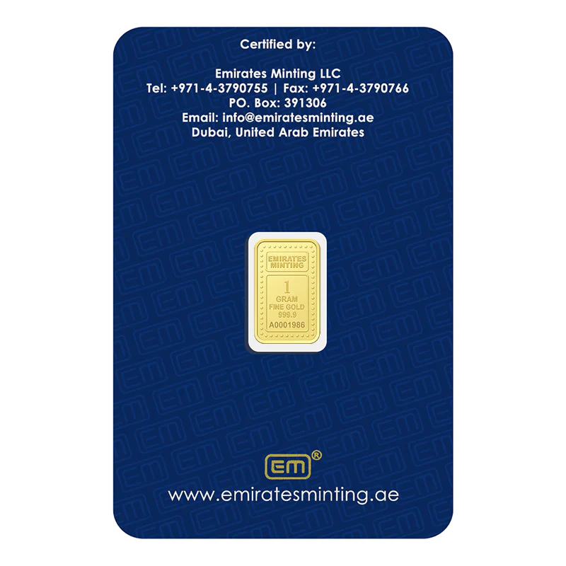 Emirates Minting 1 Gram Burj Khalifa Gold Bar 999.9 Purity - FKJGBR24K2321 - Image 3