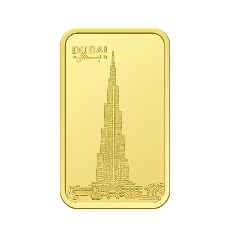Emirates Minting 1 Gram Burj Khalifa Gold Bar 999.9 Purity - FKJGBR24K2321 - Image 4