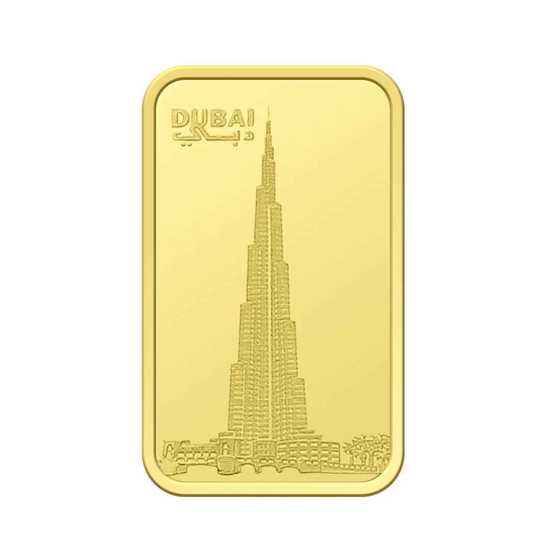 Emirates Minting 1 Gram Burj Khalifa Gold Bar 999.9 Purity - FKJGBR24K2326 - Image 4