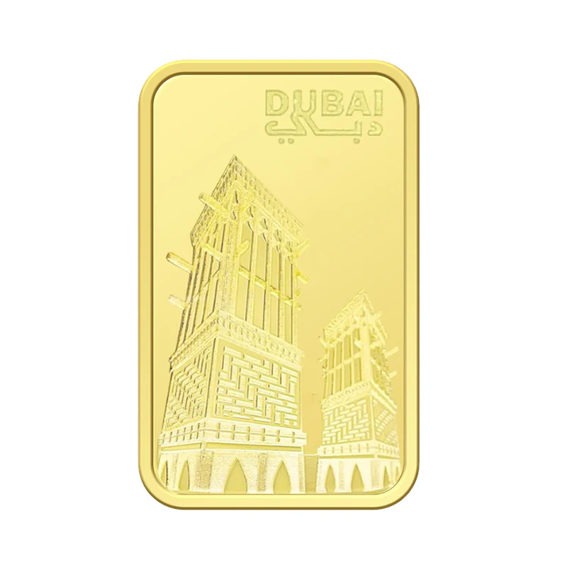 Emirates Minting 1 Gram UAE Heritage Building Gold Bar 999.9 Purity - FKJGBR24K2325 - Image 3