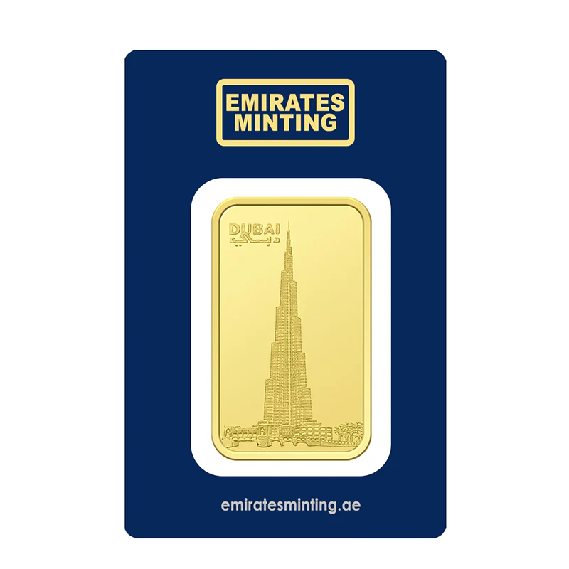Emirates Minting 1 Ounce Burj Khalifa Gold Bar 999.9 Purity - FKJGBR24K2294 - Image 2