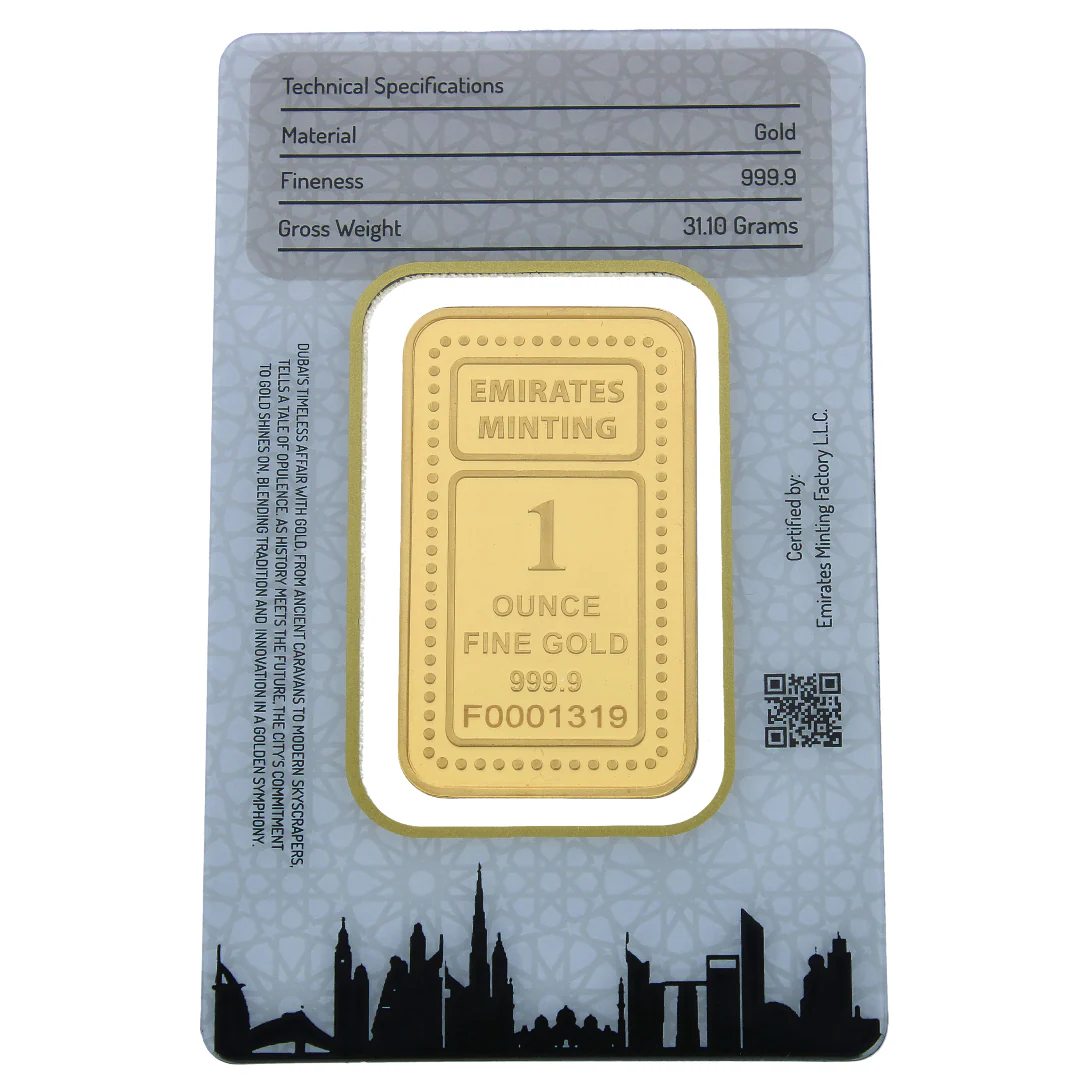 Emirates Minting 1 Ounce Flower Gold Bar 999.9 Purity - FKJGBR24K2335 - Image 2