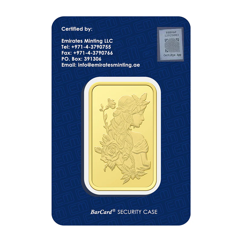 Emirates Minting 1 Ounce Gold Bar 999.9 Purity - FKJGBR24K2295 - Image 3