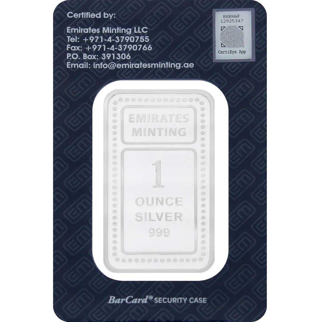 Emirates Minting 1 Ounce Museum of the Future Silver Bar 999.0 Purity - FKJGBRSL6841 - Image 2