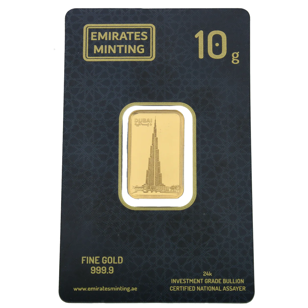 Emirates Minting 10 Grams Burj Khalifa Gold Bar 999.9 Purity - FKJGBR24K2338 - Image 4