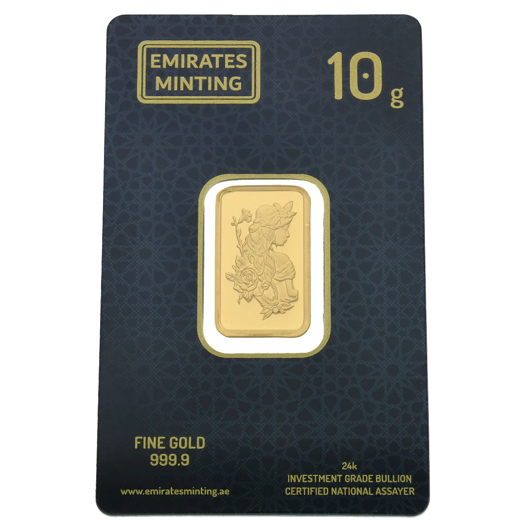 Emirates Minting 10 Grams Flower Lady Gold Bar 999.9 Purity - FKJGBR24K2340 - Image 3