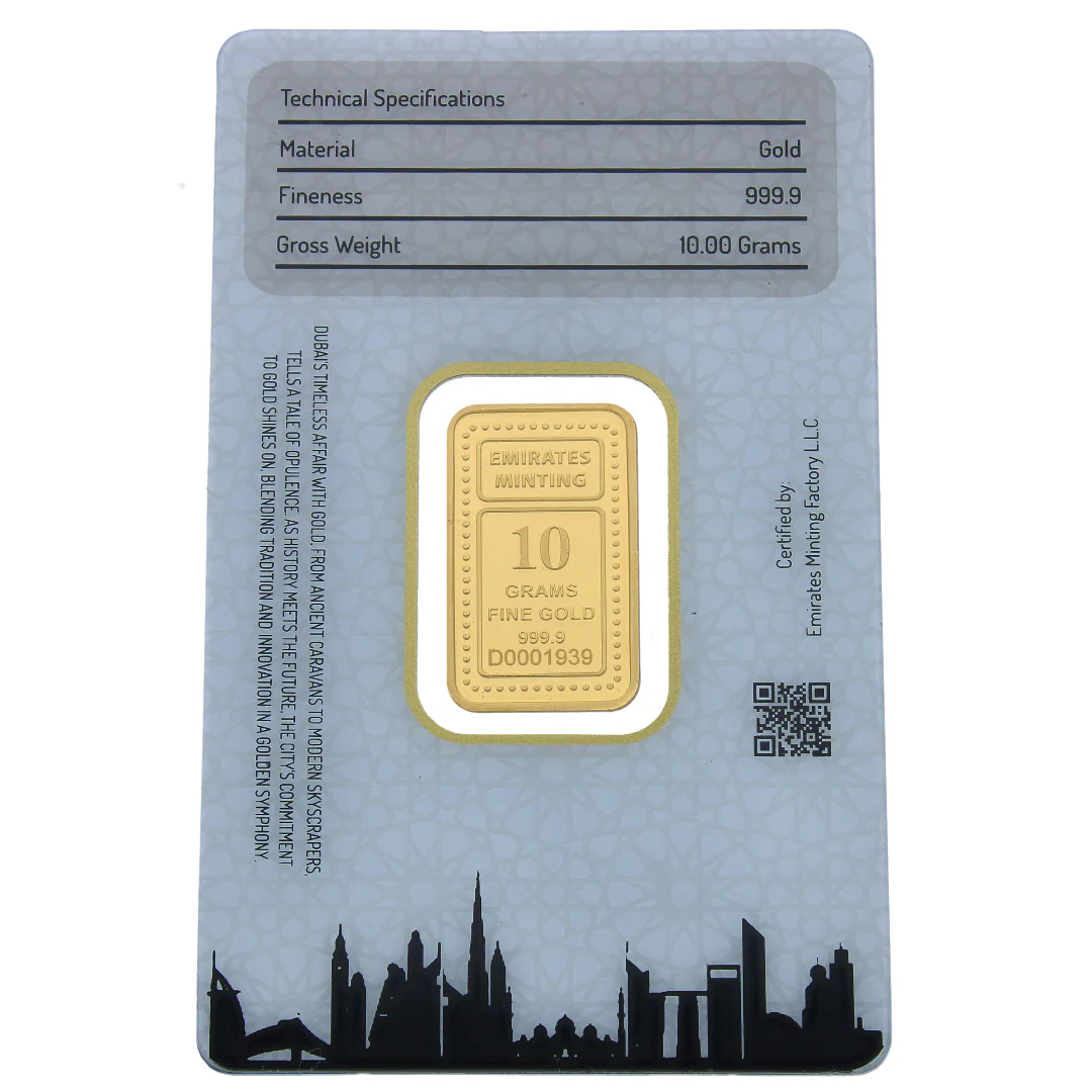 Emirates Minting 10 Grams Kaaba Gold Bar 999.9 Purity - FKJGBR24K2336 - Image 3