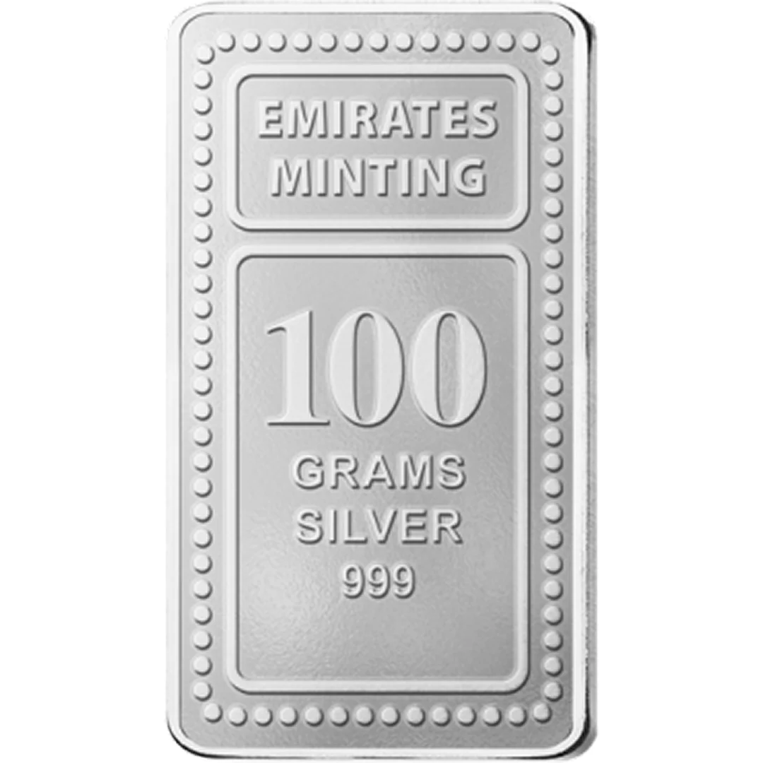 Emirates Minting 100 Grams 999.0 Purity Silver Bar - FKJGBRSL6824 - Image 3